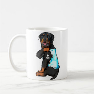 Rottweiler Ik hou van Moeder Tattoo Koffiemok