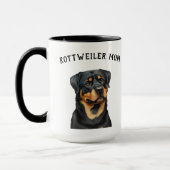 Rottweiler Illustratie Cute Hondenliefhebber Koffe Mok (Links)