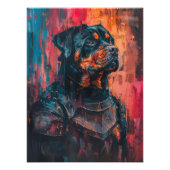 Rottweiler In Armor Foto Afdruk (Voorkant)