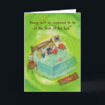 Rottweiler in bed - Grappige verjaardag Kaart<br><div class="desc">Rottweilers zijn slimme,  trouwe honden.</div>