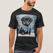 Rottweiler in de winter t-shirt (Voorkant)