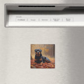 Rottweiler in Herfstbladeren Herfst Inspire Magneet (Insitu (Vaatwasser))