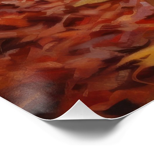 Rottweiler in Herfstbladeren Herfst Inspire Perfect Poster (Hoek)