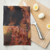 Rottweiler in Herfstbladeren Herfst Inspire Theedoek (Quarter Fold)