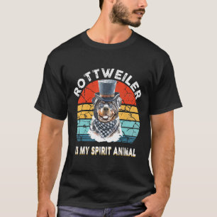 Rottweiler is mijn Spirit Animal Funny Rottweiler T-shirt