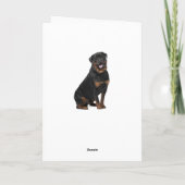 Rottweiler Kaart (Achterkant)
