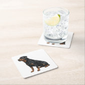 Rottweiler Kartonnen Onderzetters (Insitu)