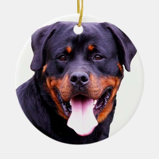 rottweiler keramisch ornament (Voorkant)