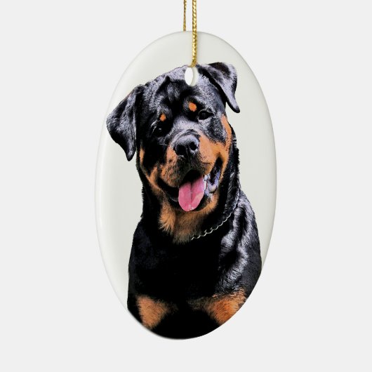 Rottweiler Keramisch Ornament (Rechts)