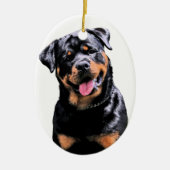 Rottweiler Keramisch Ornament (Voorkant)