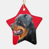 Rottweiler Keramisch Ornament (Links)
