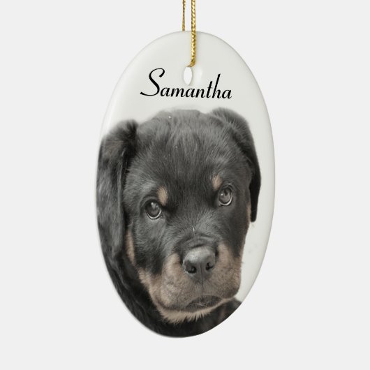Rottweiler Keramisch Ornament (Rechts)