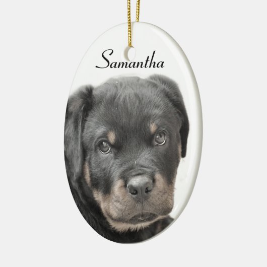 Rottweiler Keramisch Ornament (Links)