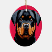 Rottweiler Keramisch Ornament (Rechts)