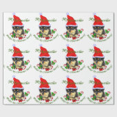 Rottweiler-kerst Cadeaupapier (Vlak)