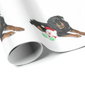 rottweiler kerst cadeaupapier (Rol Hoek)