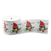 Rottweiler-kerst Grosgrain Lint (Spoel)