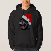 Rottweiler kerst hoodie (Voorkant)
