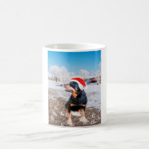 Rottweiler Kerst Pet Koffie Mok 11 oz