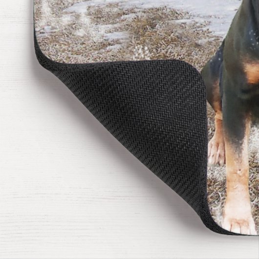 Rottweiler Kerst Pet Mousepad Muismat (Hoek)