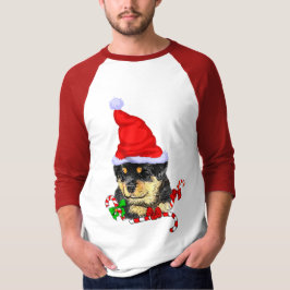 Rottweiler-kerst T-shirt