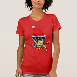 Rottweiler-kerst T-shirt