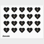 Rottweiler kerstboomverlichting hart sticker (Vel)