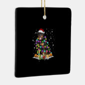 Rottweiler kerstboomverlichting keramisch ornament (Rechts)