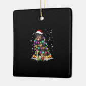 Rottweiler kerstboomverlichting keramisch ornament (Links)