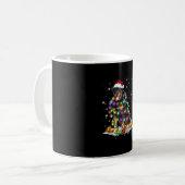 Rottweiler kerstboomverlichting koffiemok (Voorkant links)
