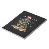 Rottweiler kerstboomverlichting notitieblok (Linkerzijde)