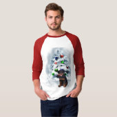 Rottweiler-kerstcadeautjes T-shirt (Voorkant volledig)