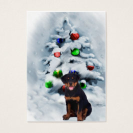 Rottweiler-kerstcadeautjes Visitekaartje