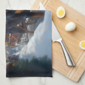 Rottweiler Kerstfeest Seizoen Theedoek (Quarter Fold)