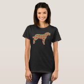 Rottweiler-kerstHondenliefhebber T-shirt (Voorkant volledig)