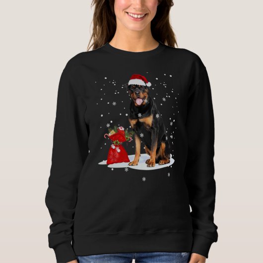 Rottweiler Kerstkerstkerstkerstkerstkerstkerstmis  Trui (Voorkant)