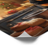 Rottweiler Kerstkoekjes Feestelijke vakantie Poster (Hoek)