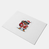 Rottweiler Kerstman helper Deurmat (Schuin)