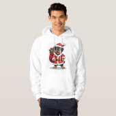 Rottweiler Kerstman Helper Hoodie (Voorkant volledig)