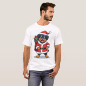 Rottweiler Kerstman Helper T-shirt (Voorkant volledig)