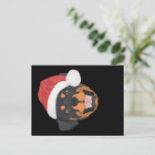 Rottweiler Kerstmis Briefkaart (Staand voorkant)