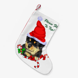 Rottweiler Kerstmis Kleine Kerstsok