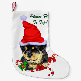 Rottweiler Kerstmis Kleine Kerstsok
