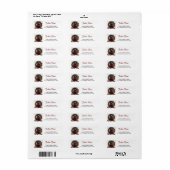 Rottweiler Kerstretouradres Etiket (Full Sheet)