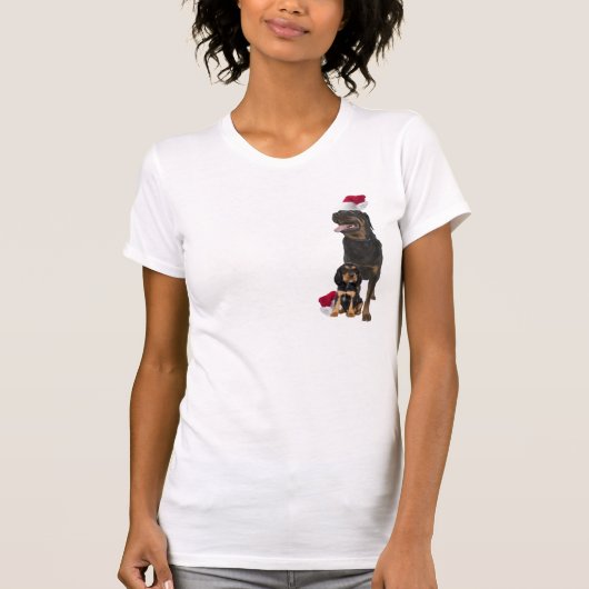 Rottweiler kerstshirt t-shirt (Voorkant)