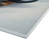 Rottweiler Kerstsneeuw winter Sierkussen Snijplank (Hoek)