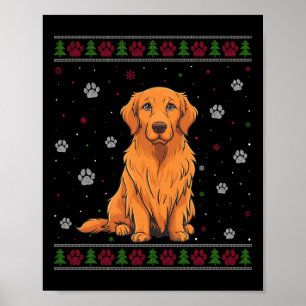 Rottweiler Kersttrui Xmas Huisdier Hond L Poster