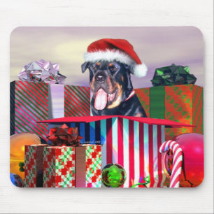 Rottweiler-kerstverrassing Muismat