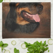Rottweiler Kitchen Towel Theedoek (Gevouwen)