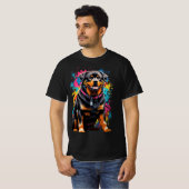 Rottweiler Kleur Art T-shirt (Voorkant volledig)